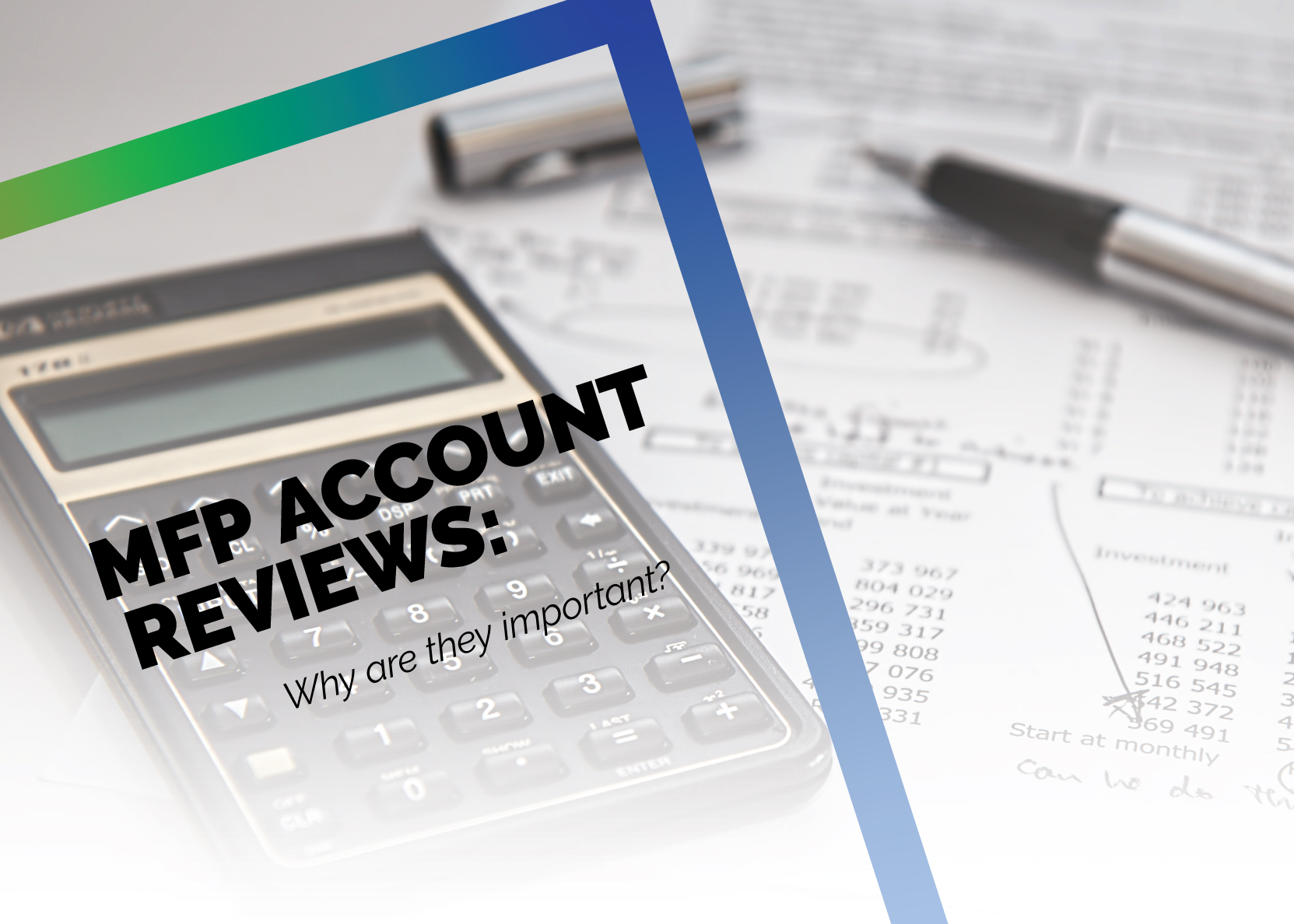 Why are Account Reviews of My MFP Important?