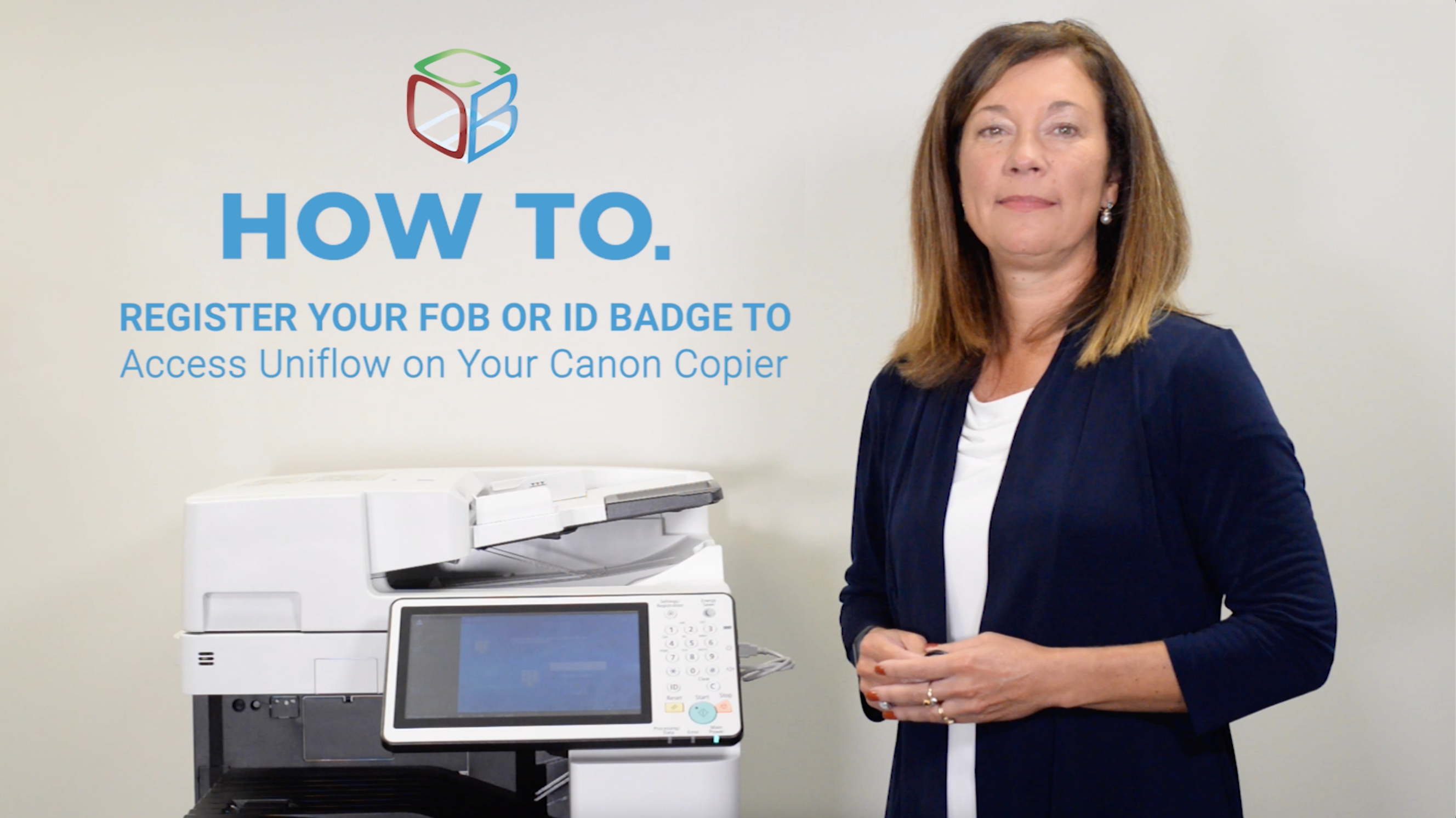 How to Register Your Fob or ID Badge to Access Uniflow on Your Canon Copier