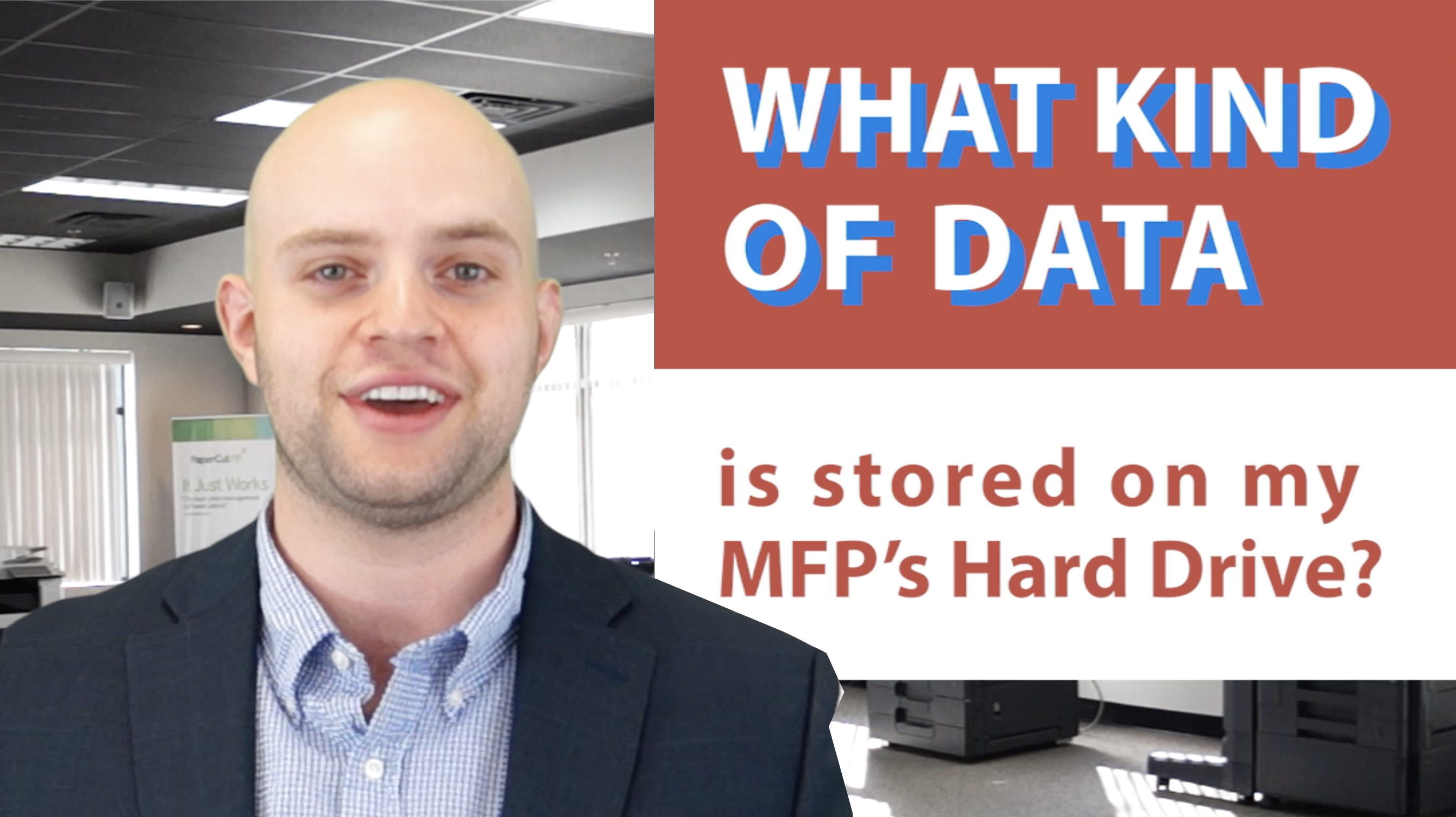 What kind of data is stored on my MFPs hard drive?